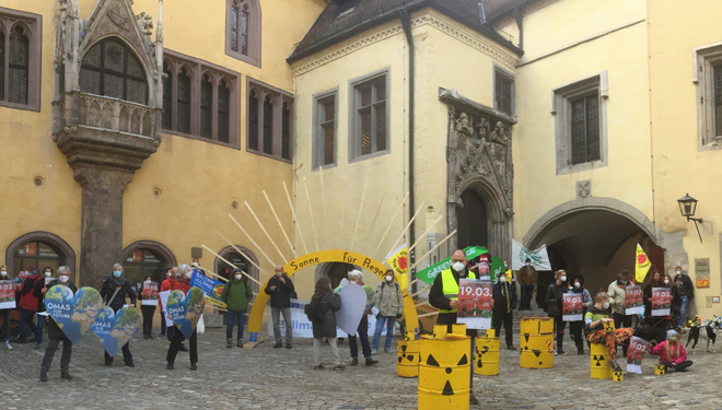 Globaler FidaysForFuture Klimastreik am 19. März 2021 in Regensburg