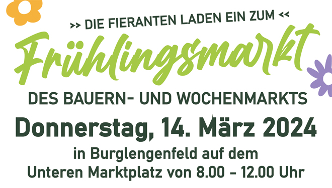 Frühlingsmarkt des Bauern & Wochenmarkt Burglengenfeld