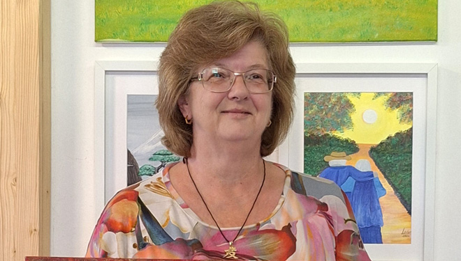 Kunstausstellung von Petra Leder im Rathaus Zeitlarn