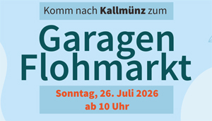Garagen-Flohmarkt in Kallmünz am 26. Juli