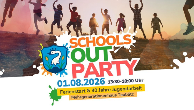 “Schools Out Party” im Mehrgenerationenhaus Teublitz